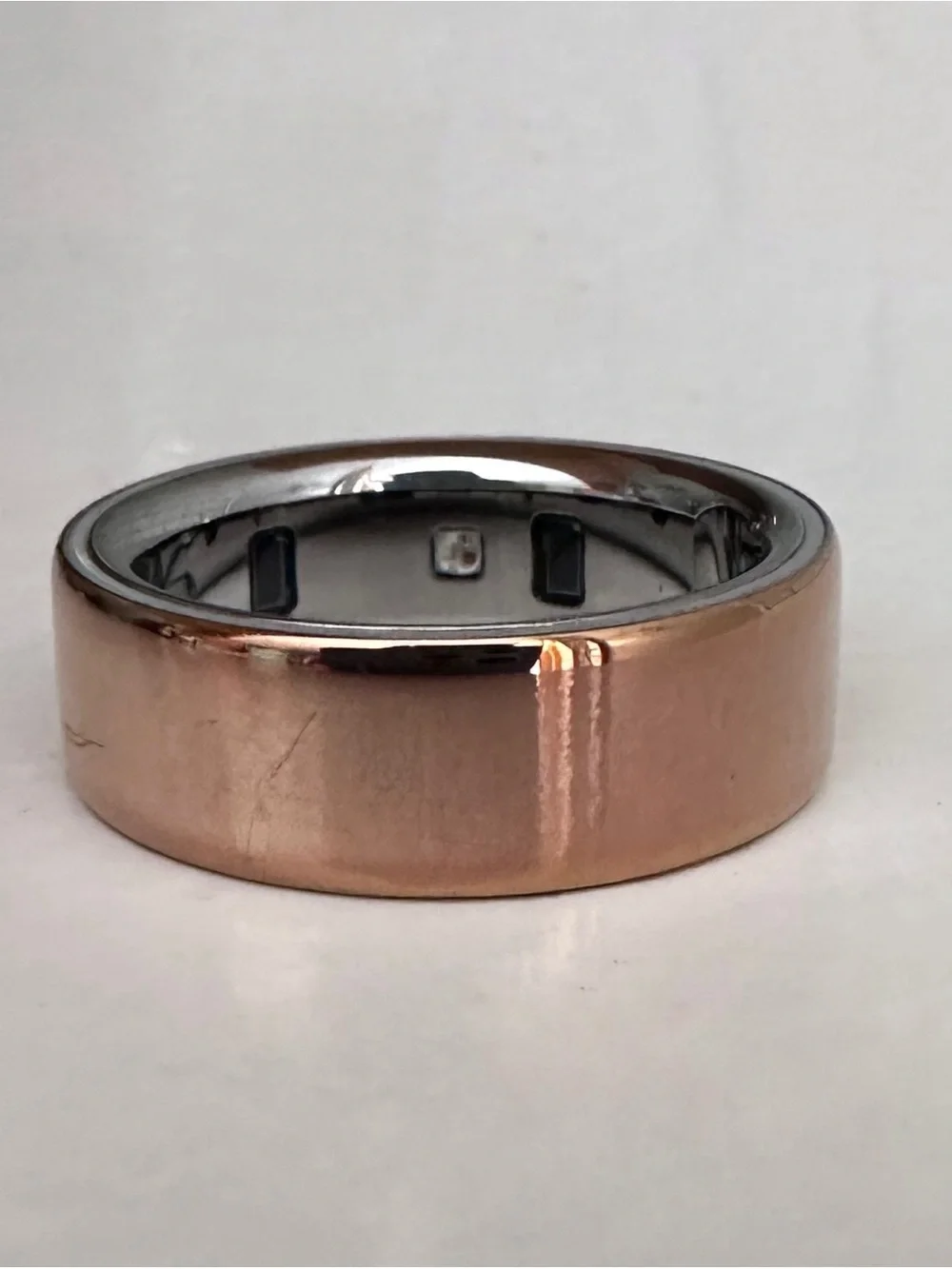 Oura Rose Copper Smart Ring with Polished Inner Band